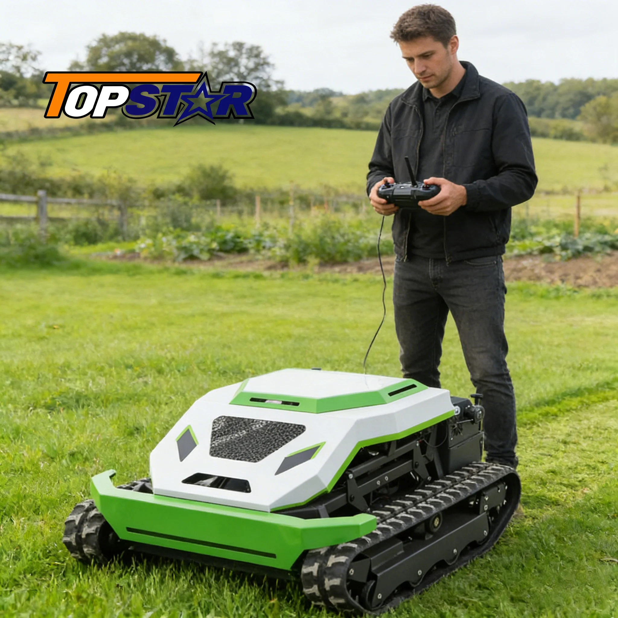 Einstellbare elektrische ferngesteuerte Bulldozer Schneepflug Gras Schredder Rasenmäher multifunktionale Outdoor-Gartenmaschine