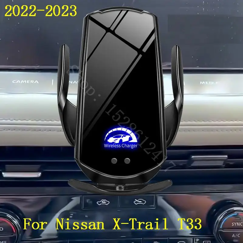 

Car Phone Mount Holder For Nissan X-Trail T33 2023 2022 Wireless Charging Interior Special Mount Navigation Bracket Accessories