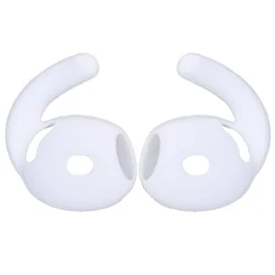 Silicone Anti - Slip In - Ear Eartips with Earhooks and Case Cover - Airpods 4 (Transparent 1Pair)