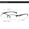 Finished Half Frame Photochromic Outdoor Sunglasses for Myopia Eyeglasses Vintage Men's Square Prescription Short Sight Glasses 6