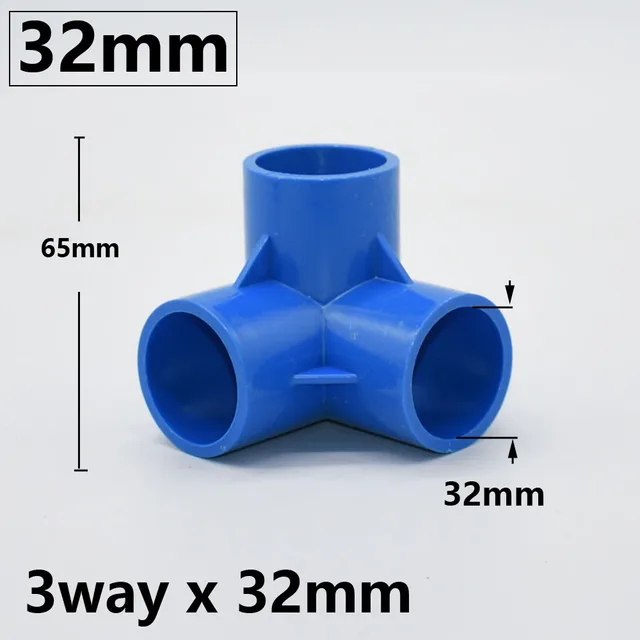 Belső Átmérő 20/25/32/50 Mm Pvc Csatlakozó 3/4/5-Utas Háromdimenziós Vízellátó Csőszerelvények Egyenlő Műanyag Csatlakozók - Image 4