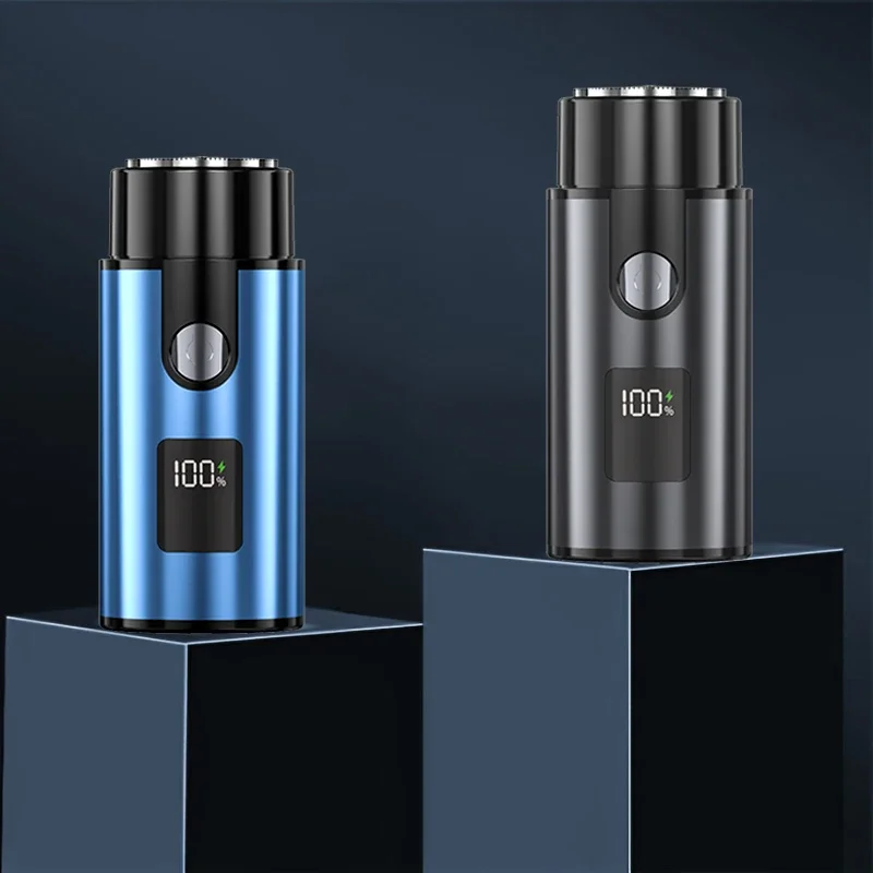 Mini Portable Electric Usb Rechargeable Shaver Mens Razor Portable Waterproof Razor Pocket Size Wet and Dry Mens Razor Trimmer
