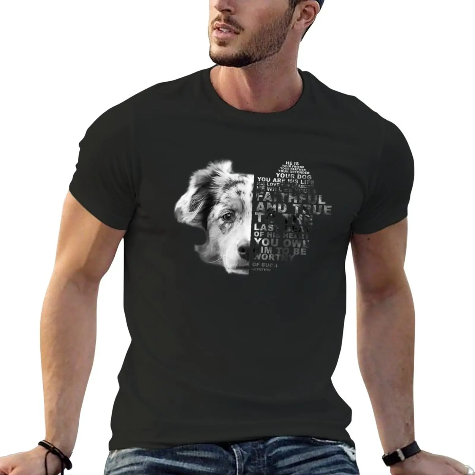 

Australian Shepherd Saying T-Shirt black t shirts custom t shirt men clothes