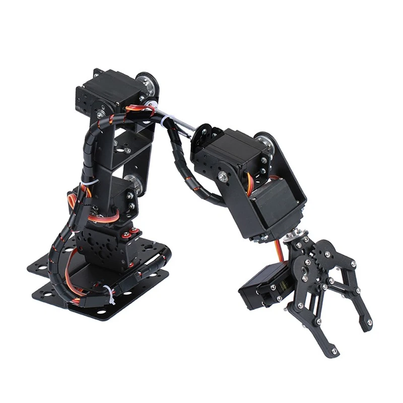 360 Degrees 6 DOF Robot Metal Alloy Mechanical Arm Claw Kit MG996R for Arduino Robotics Kit Educational Ps2 Programmable Toys 6 dof diy robot manipulator metal alloy mechanical arm clamp claw kit mg996 servo for arduino robotic education programmable kit