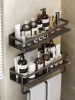 Bathroom Storage Rack Made Of Iron Non Perforated Wall Mounted Storage Rack Home Bathroom Storage Supplies 3