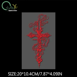 Thorn Totem Reflective Waterproof Decal - Scratch - Proof Cross Design (Z003A7)