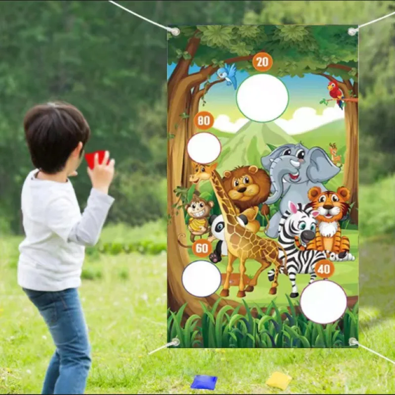 Kids & Adults Tossing Bean Bags 2