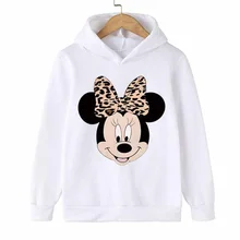 Minnie Mouse New Arrival Baby Girls Sweatshirts Winter Spring Autumn Children Hoodies Long Sleeves Sweater Kids T-shirt Clothes