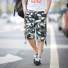 

Cross-border wholesale casual men's multi-bag trousers worn pants youth five pants summer new men's camouflage foreign trade