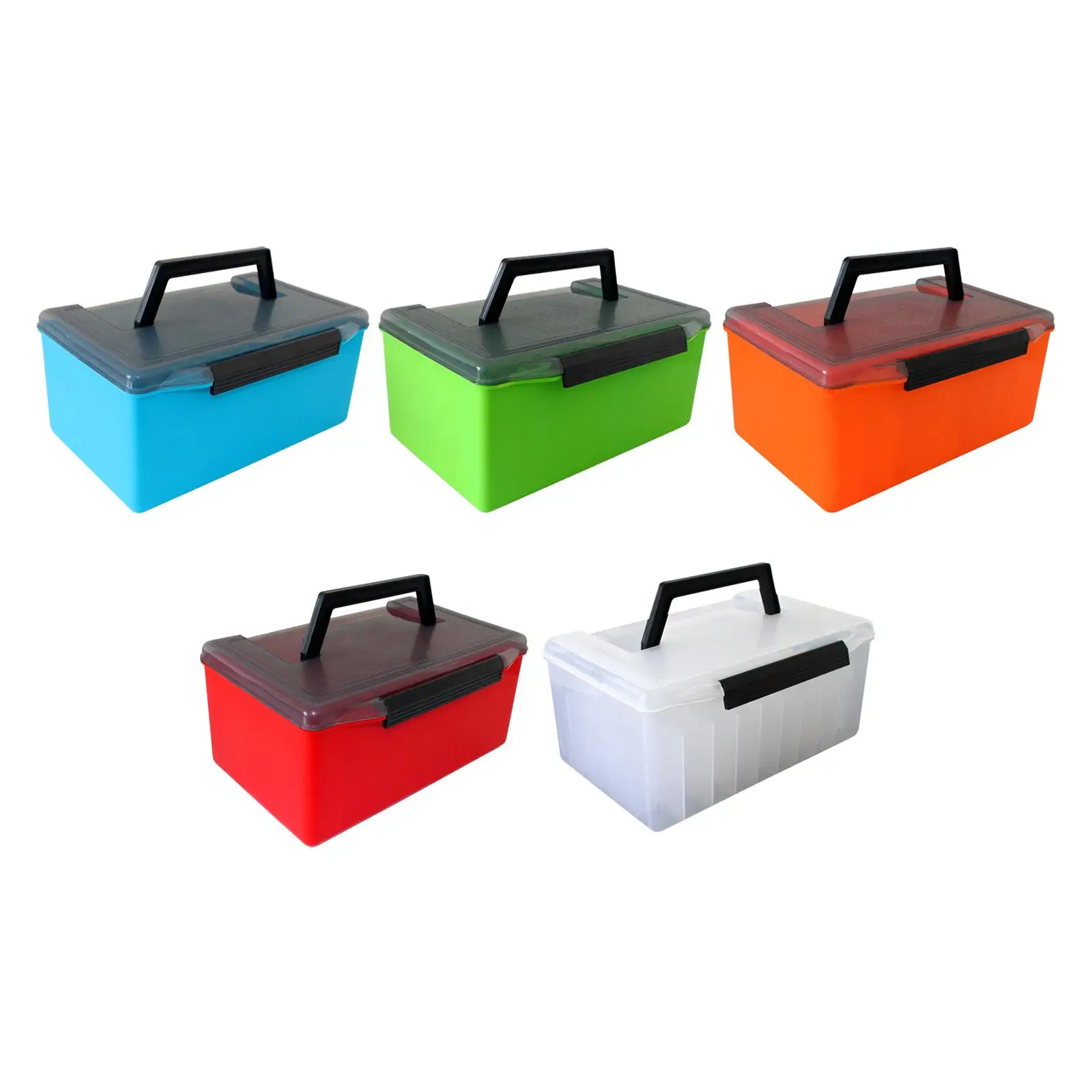 Lure Box Gear with Dividers Organizer Box Storage Box for Jigs Hooks Freshwater Saltwater Fishing Lure Bait Baits Fishing Lures