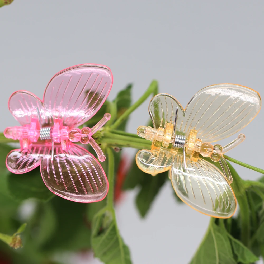 Artificial Orchid Flowers Clips: Clear Plastic 6 Claw Support For Garden Vine And Stem Climbing Plants From Babypets22, $6.98