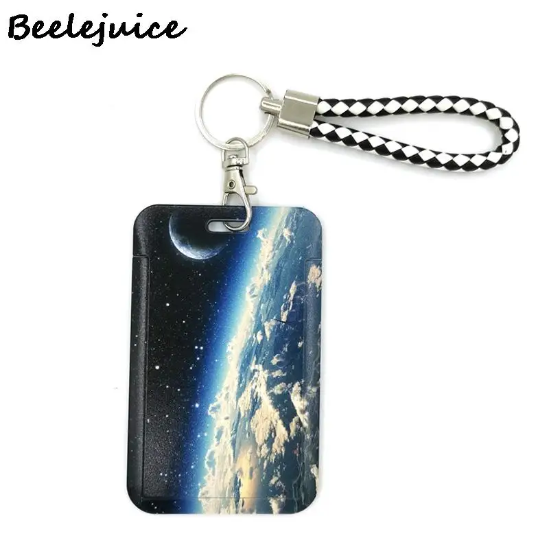 

Earth hand Wristlet Keychain Lanyards Id Badge Holder ID Card Pass Gym Mobile Phone Badge Holder Key Strap Webbings Ribbons Gift