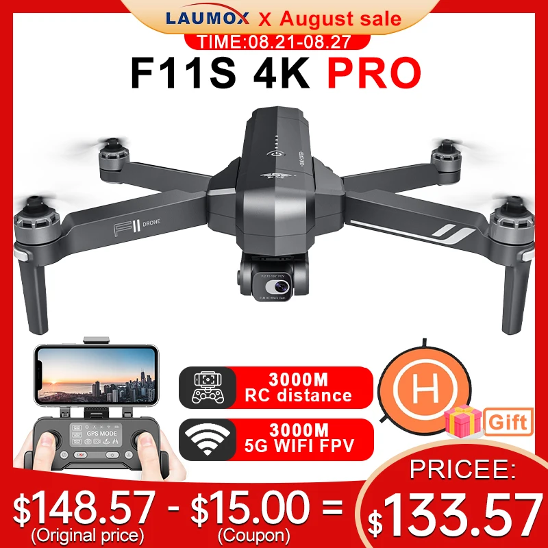 SJRC F11 / F11S 4K Pro GPS Drone 4K Profesional 5G WiFi 2-Axis Gimbal ...