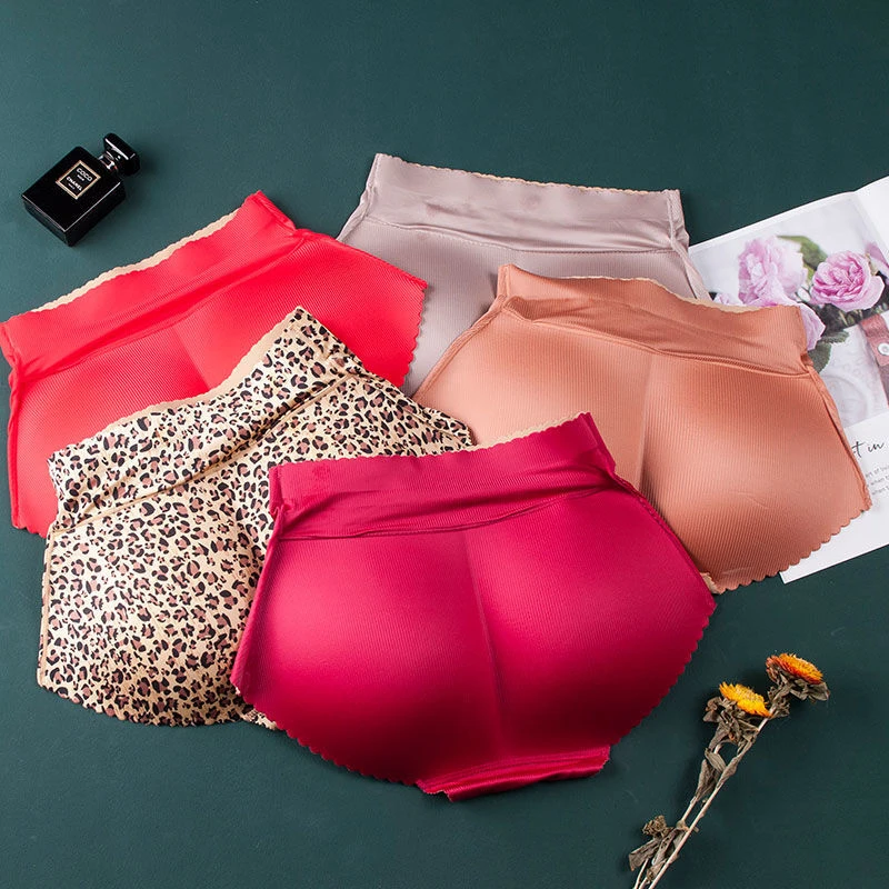 Sponge Pad Panties Butt Lifter Underwear One-piece Fake Butt Shaper Buttocks Enhancer Mid Waist Women Sexy Bubble Butt