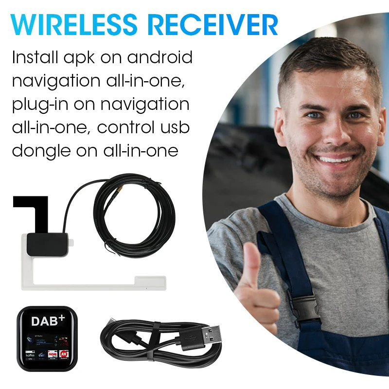 Srnubi DAB/DAB+ Antenna With USB Adapter Universal Android Car Radio GPS Stereo Receiver Europe DAB DAB+ Signal Head Unit Player dab antenna car radio antenna
