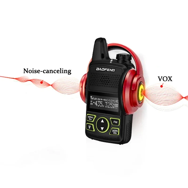 1/2/4PCS Baofeng BF-T1 MINI Walkie Talkie UHF 400-470MHz USB Charger Portable Two Way Radio Noise Cancellation Kids Gifts Toys 3