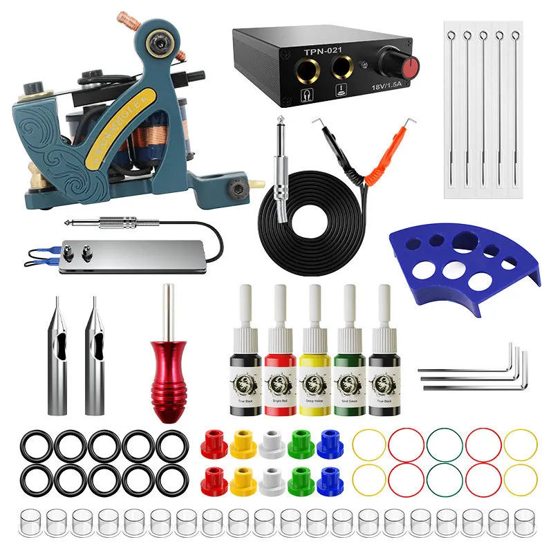 

Professional Multi-Spec Set Tattoo Machine Motor With Ink Power Grip Permanent Tattoo Tool Accessories