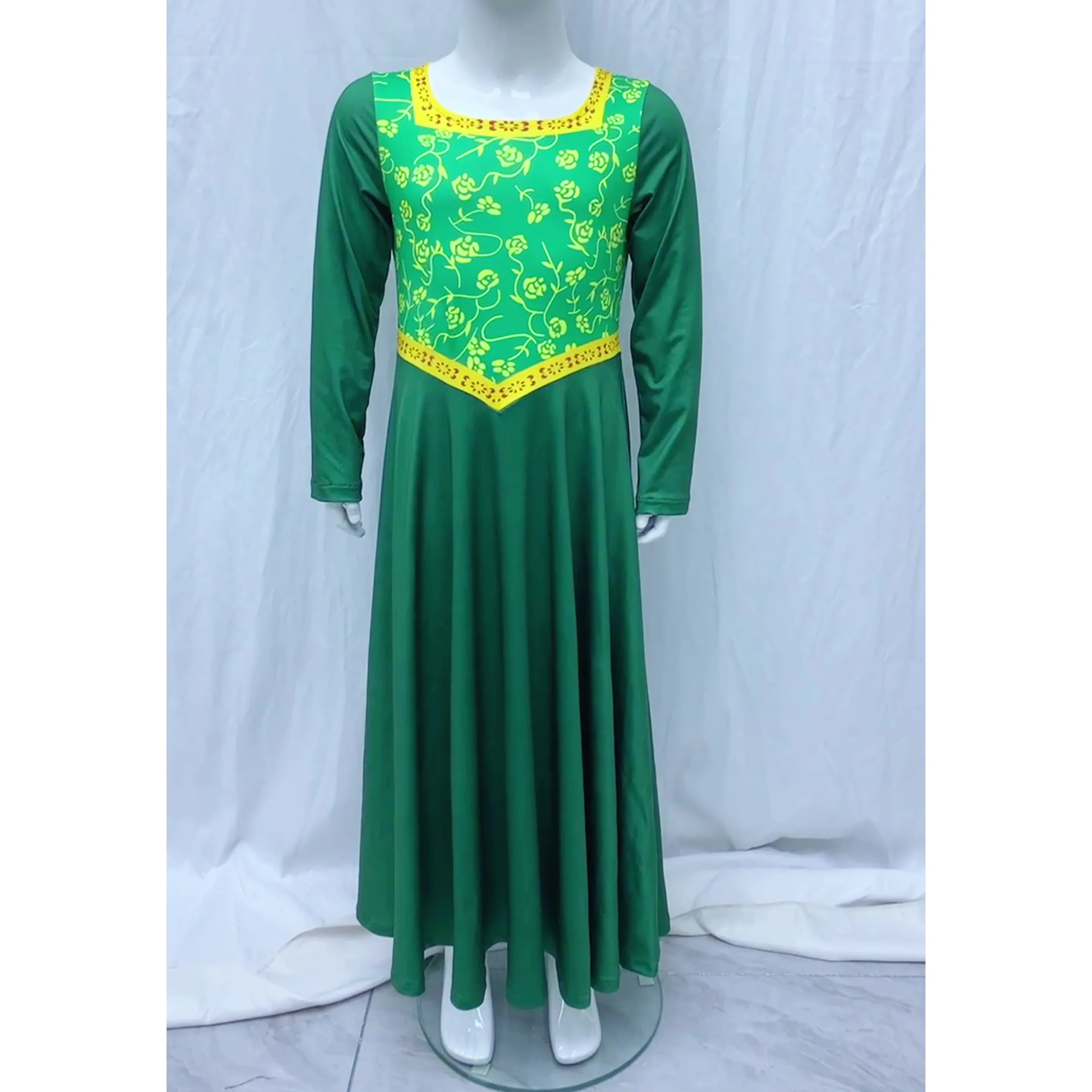 Disfraz de Fiona Shrek para mujeres y niñas, vestido de princesa