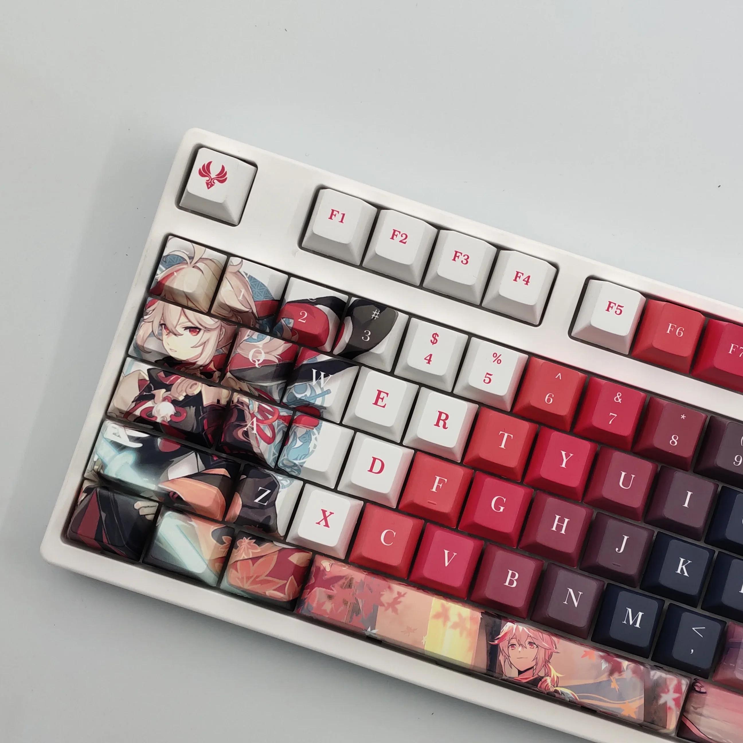

Anime Genshin Impact Kazuha Keycap Five-sided PBT Sublimation Cherry Profile Keycaps Mechanical Keyboard Cap