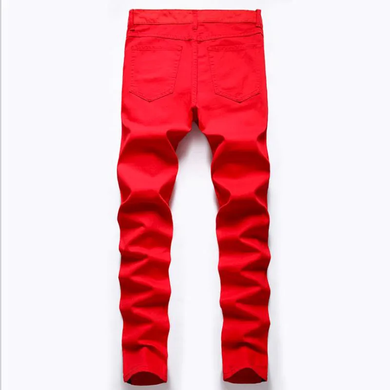 2022 High Street Mens Straight Hole Ripped Jeans Distressed Denim Pants Men Fashion Hip Hop Zipper Designer Cotton Jeans 2