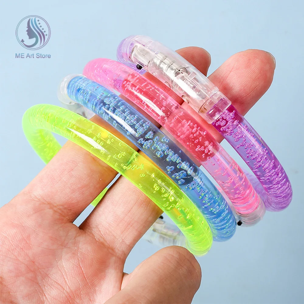 New Party Fluorescence Light Glow Sticks Bracelets Kids Adult Glow Stick  Bracelet LED Flashing Wristband Glowing In The Dark Toy