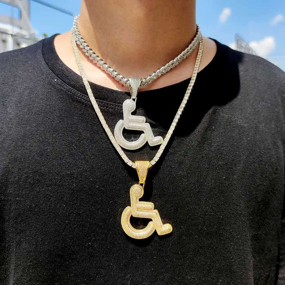 Fashion Collier De Luxe En Cuivre Et Zircon A-Z Avec Pendentif Alphabet,  Style Hip-Hop, Mode Femme Homme, Nom Initial, Bijoux