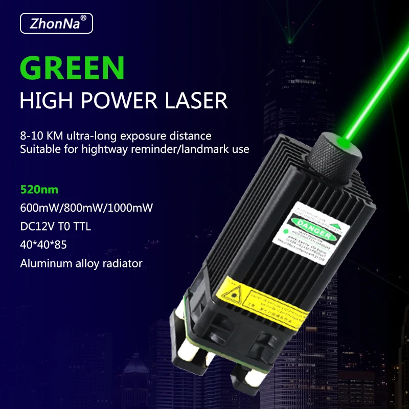 diemm 黄緑　黄色 2点 532nm 100mw High stability green dot laser Indoor and outdoor Use