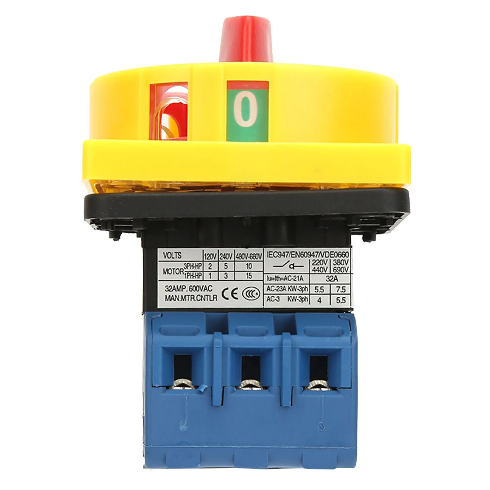 25A/32A Load Circuit Breaker Switch 3-Pole 2-Position Cam On off Power Switch(32A) circuit breaker