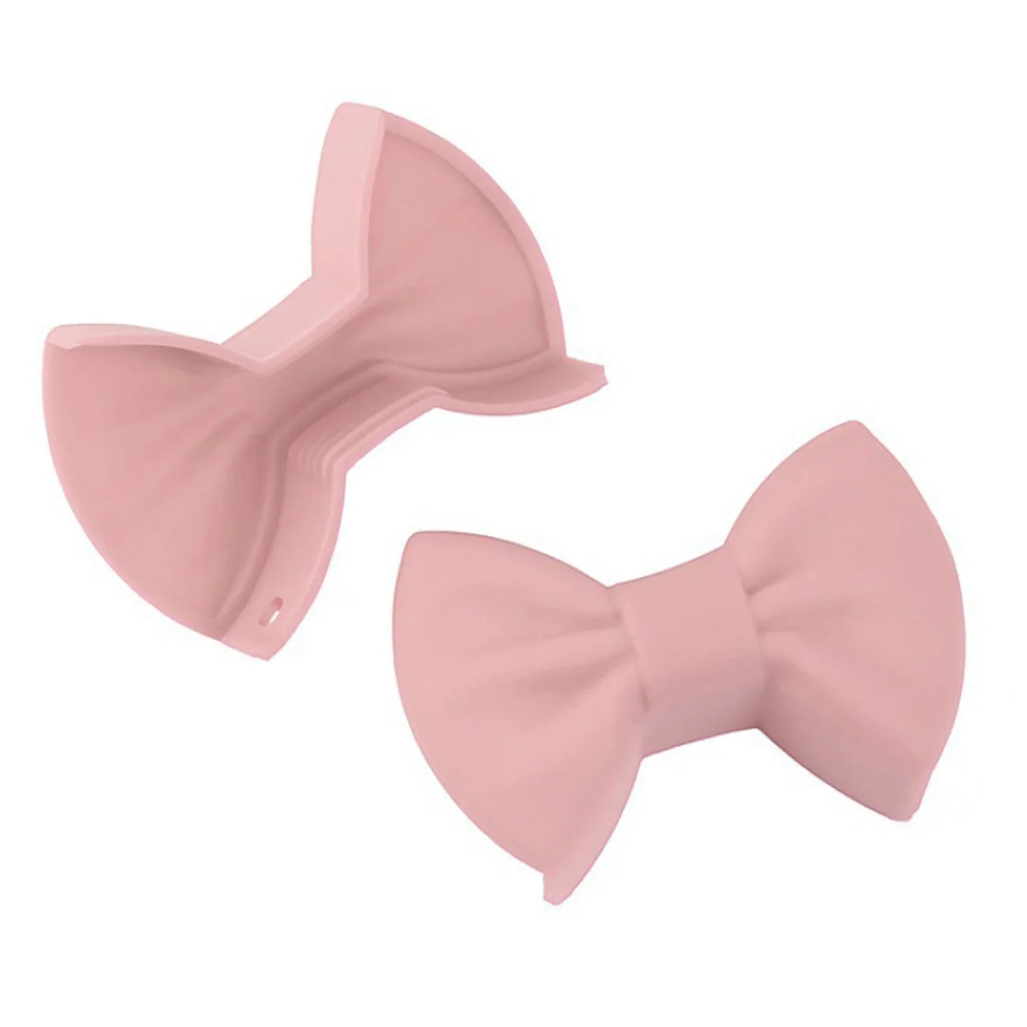 2pcs Silicone Oven Mitts Creative Bow Shape Oven Gloves Heat Resistant Pot Holders For Cooking Mini Gloves Kitchen Tool