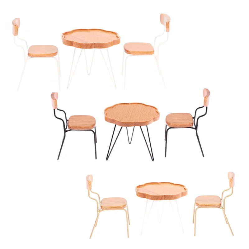 

1:6 1:12 миниатюрный кружевной круглый стол, детские игрушки, «сделай сам», кукольный дом, кухня, обеденный стол, стул, модель, аксессуары для домашнего декора