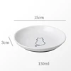 Ceramic Cat Food and Snack Bowl; Anti-Slip Silicone Pad; Cute Kitten Pet Supplies; Practical Pet Bowl 6