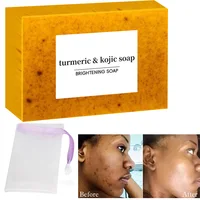 Turmeric Kojic Acid Glow Soap Dark Spot Acne Removal Even Skin Tone Mositen Smooth Skin Deep Cleansing Handmade Soap 1