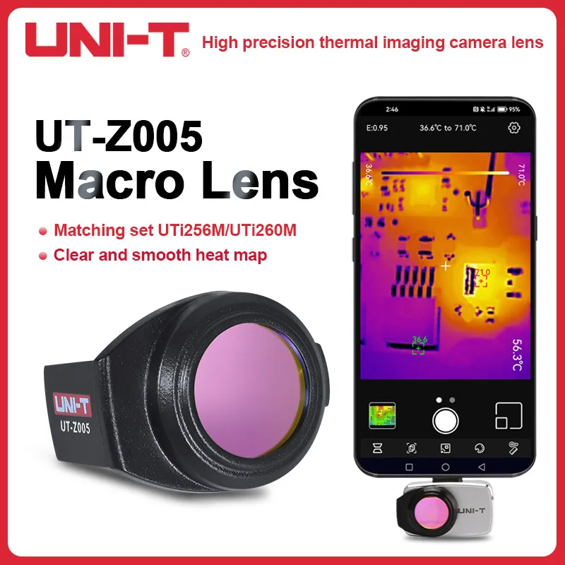 UNIT UTZ005 Infrared Thermal imager Micro Lens for UTi256M/UTi260M HD High Definition Lens