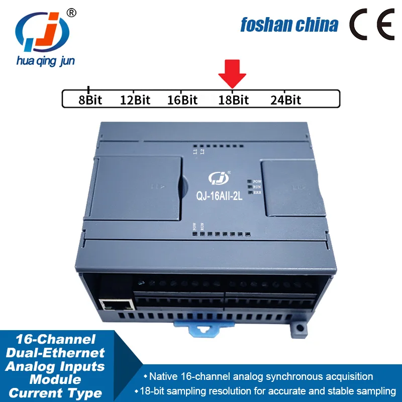Huaqingjun 16 ä  ̴ Ƴα Է , 0-20mA Modbus RTU Modbus TCP, PLC HMI Ŭ  AI  