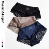 WarmSteps Lace Women's Panties Soft Silk Underwear for Woman Seamless XXXL Large Size Intimate Lingerie Low Rise Plus Size Brief