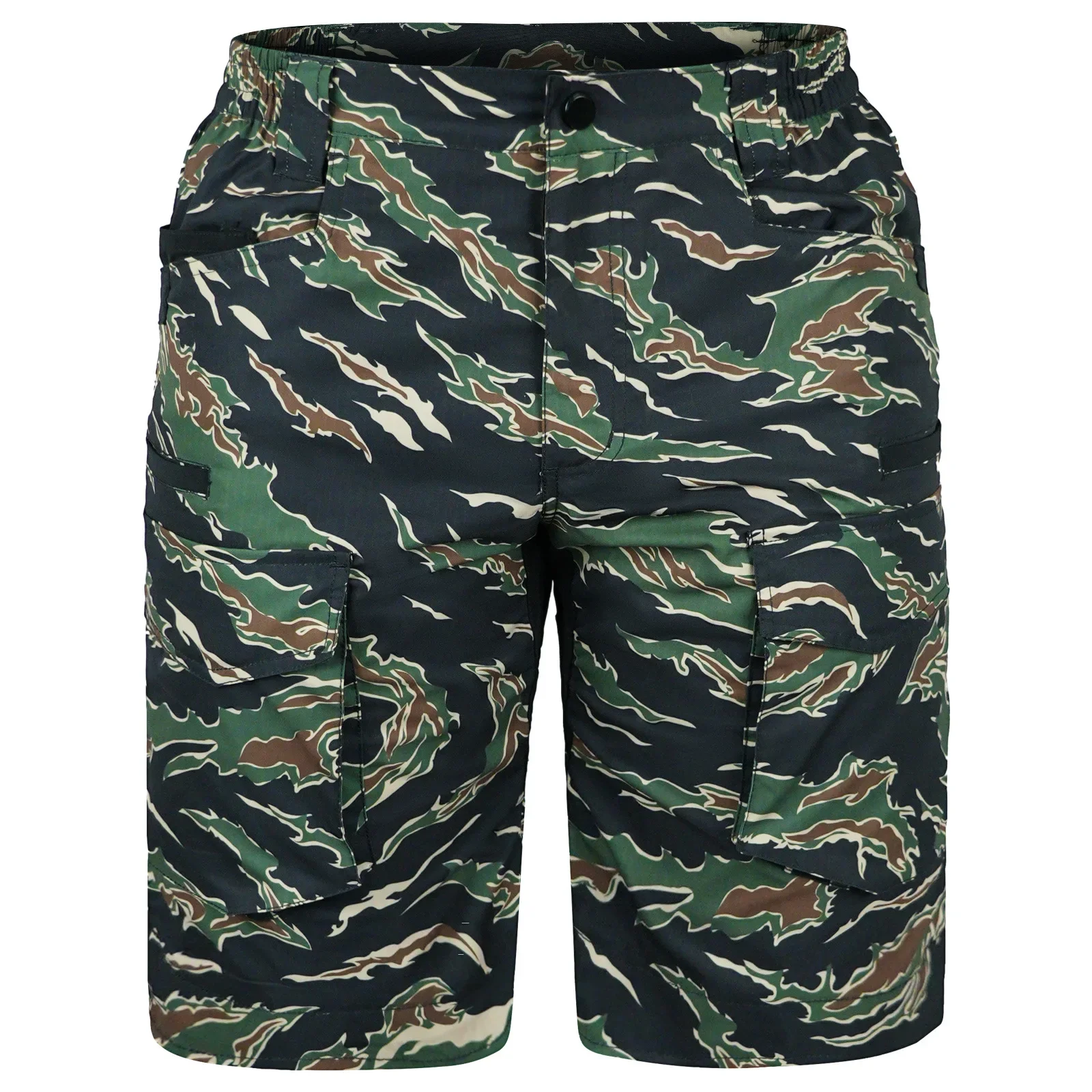 Men's Camo Quick Dry Shorts Loose Fit Multi-Pocket Design Work Style Shorts Ultra Breathable Quick Drying Fabric Pants Tactical