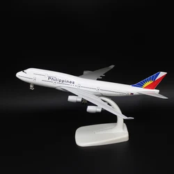 Diecast Alloy Airlines 8-Inch Collectible Model Airplane (747 PH)