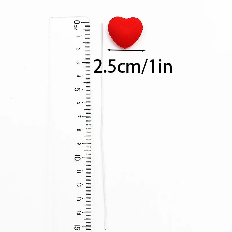 (10pcs/pack) 25mm Soft Rubber Three-dimensional Decoration Card Wedding Party Decorations Valentine's Day Card