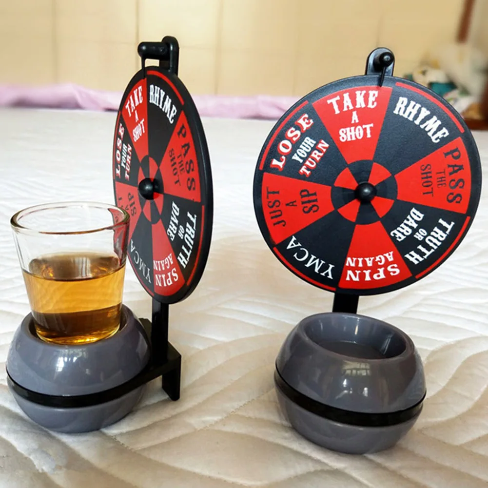 Funny Game Spin Lucky Wheel Creative Family Party Game Drink Turntable Game  Bar Spin Tool Party Arrow Board Games For Adult - Board Game - AliExpress