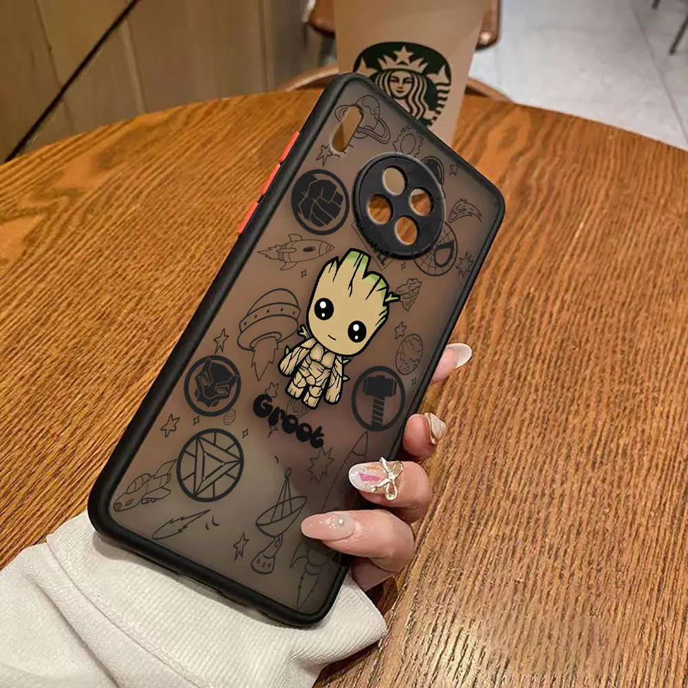 thumbnail image 1 of Funda mate para Huawei Y6P P50 P40 P30 P20 MATE 40 30 20 PRO PLUS Y7P Y9 Funda Coque Capa Shell Marvel Avengers Heroes Space, 1 of 5