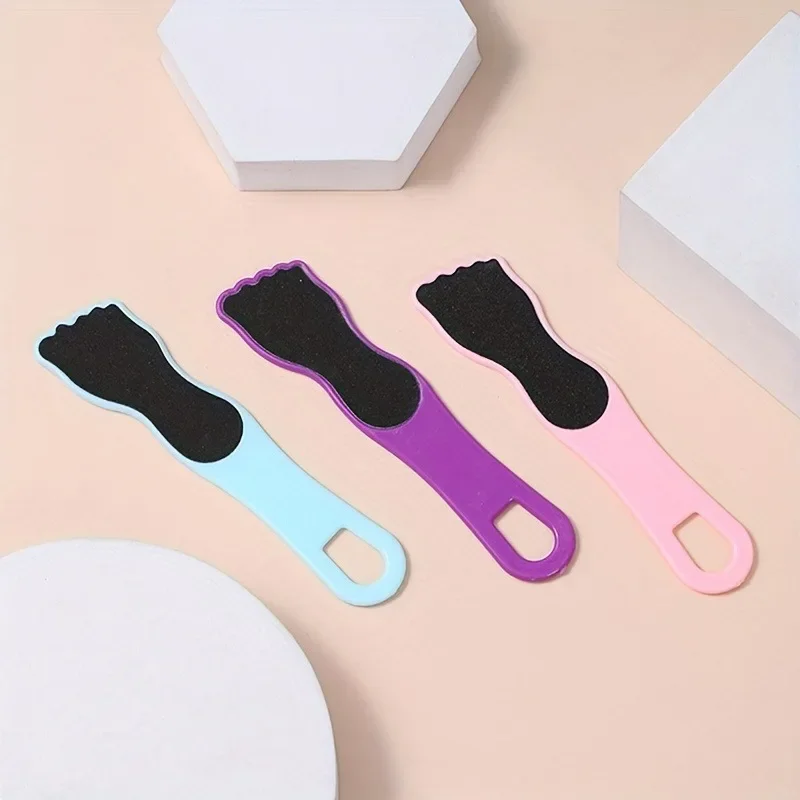 3pcs Foot-Shaped Foot Peelers - Plastic, Fragrance-Free, Foot Care Tools