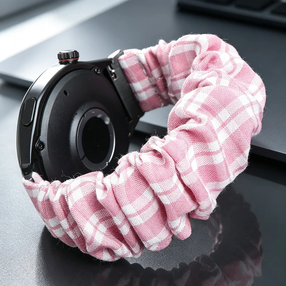 Breathable Striped Grid Watch Strap - 20/22mm Adjustable Bracelet Band