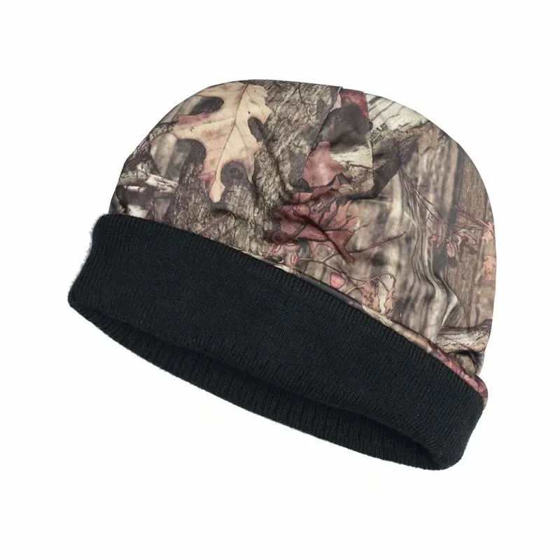 

High Quality Polyester Breathable Winter Keep Warm Outdoor Cycling Hat Soft Foldable Hat Bionic Camouflage Hunting Fishing Hat