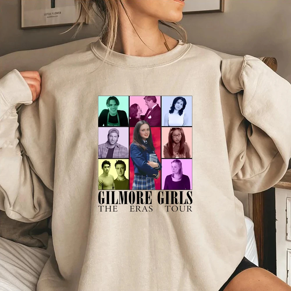 

Gilmore Girls The Eras Tour Picture Printed on A Sweatshirt Women Cotton Loose Hoodies Kawaii Fans Gift Pullover Jumpers Tops
