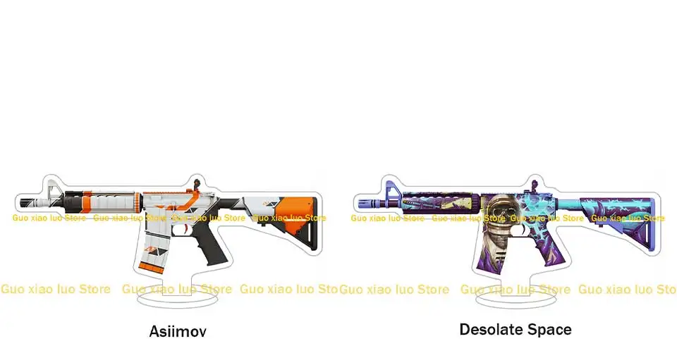 CS2 GO Hot Game M4A4 Skins Howl Temukau Asiimov Spider Lily Der Kaiser Desolate Space Acrylständer Desktop-Ornament Geschenk – Detail 3