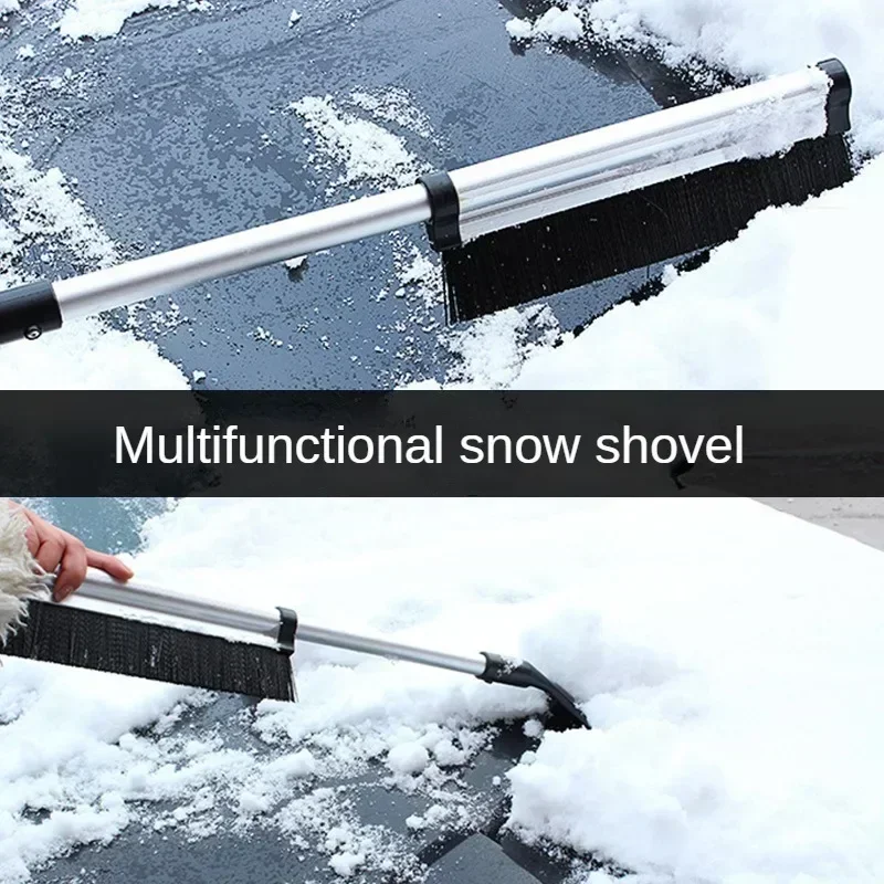 Winter Tool Automotive Snow Shovel Multifunctional Snow and Ice Shovel Aluminum Alloy Telescopic Automobile