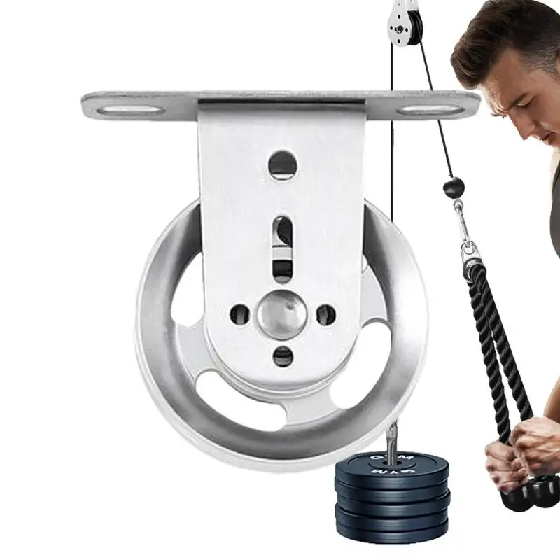 

Pulley System 360-Degree Rotation Cable Gym System Pulley Wheel Gym Equipment Gym Lat Pulldown Attachments Nylon Bearing Pulley
