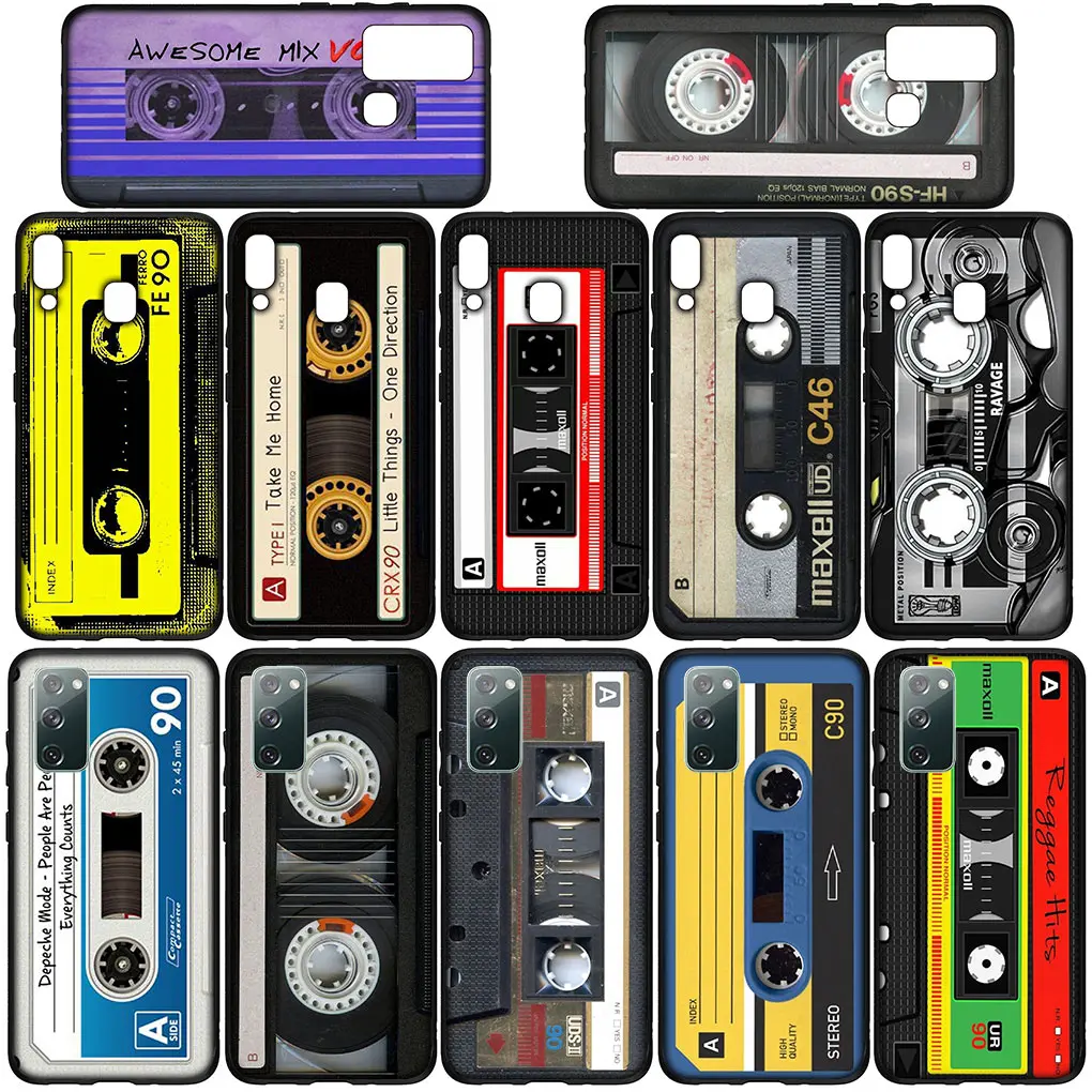 Retro Cassette Tape Design Soft Phone Cover Case