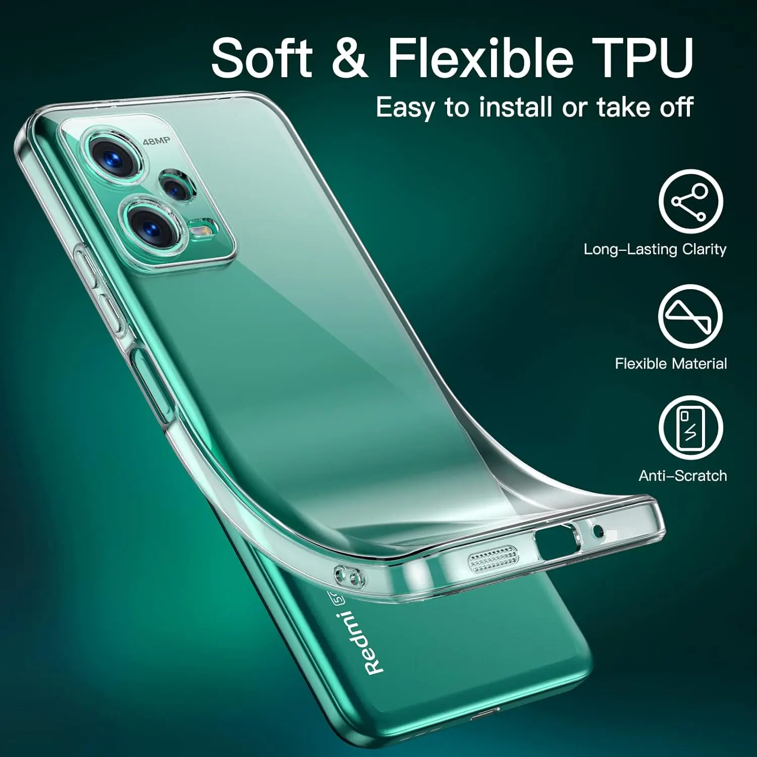 Ultra Thin Shockproof Silicone Phone Case - Crystal Clear Protection for Xiaomi Redmi Note Series
