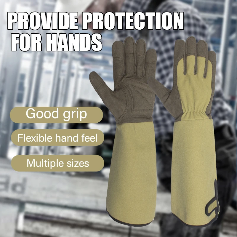 Long Sleeve labor Protection Gardening Gloves Forearm Protection For Gardening BBQ Garden Protective Heat Resistant Long Sleeve
